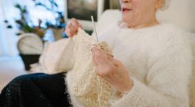 A resident in her apartment, Résidence Des Sources