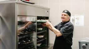 The chef at Jean-Placide-Desrosiers