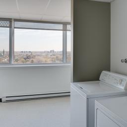 Laundry room, Résidence Piero-Corti