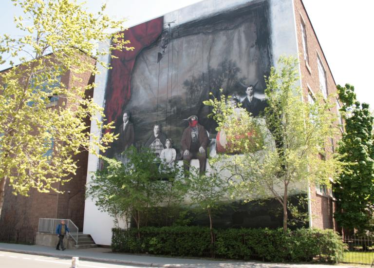 Une murale du Mile-End
