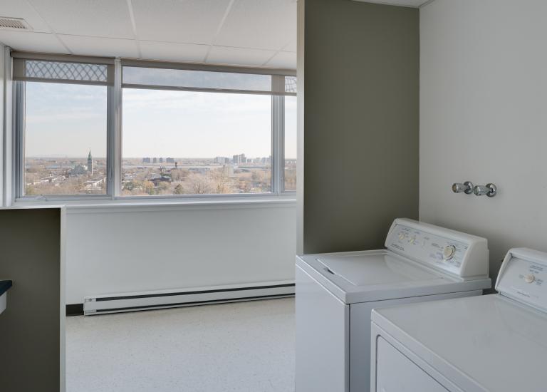 Laundry room, Résidence Piero-Corti