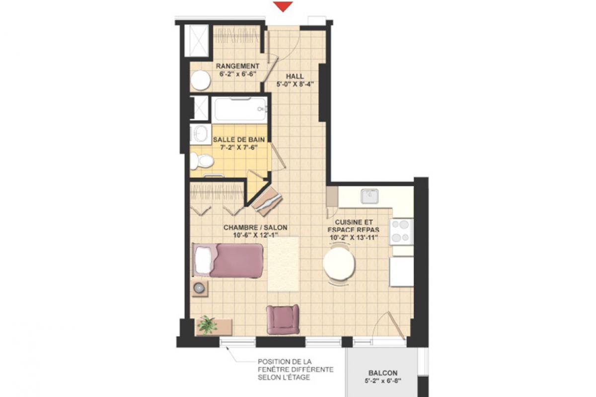 plan appartement résidence